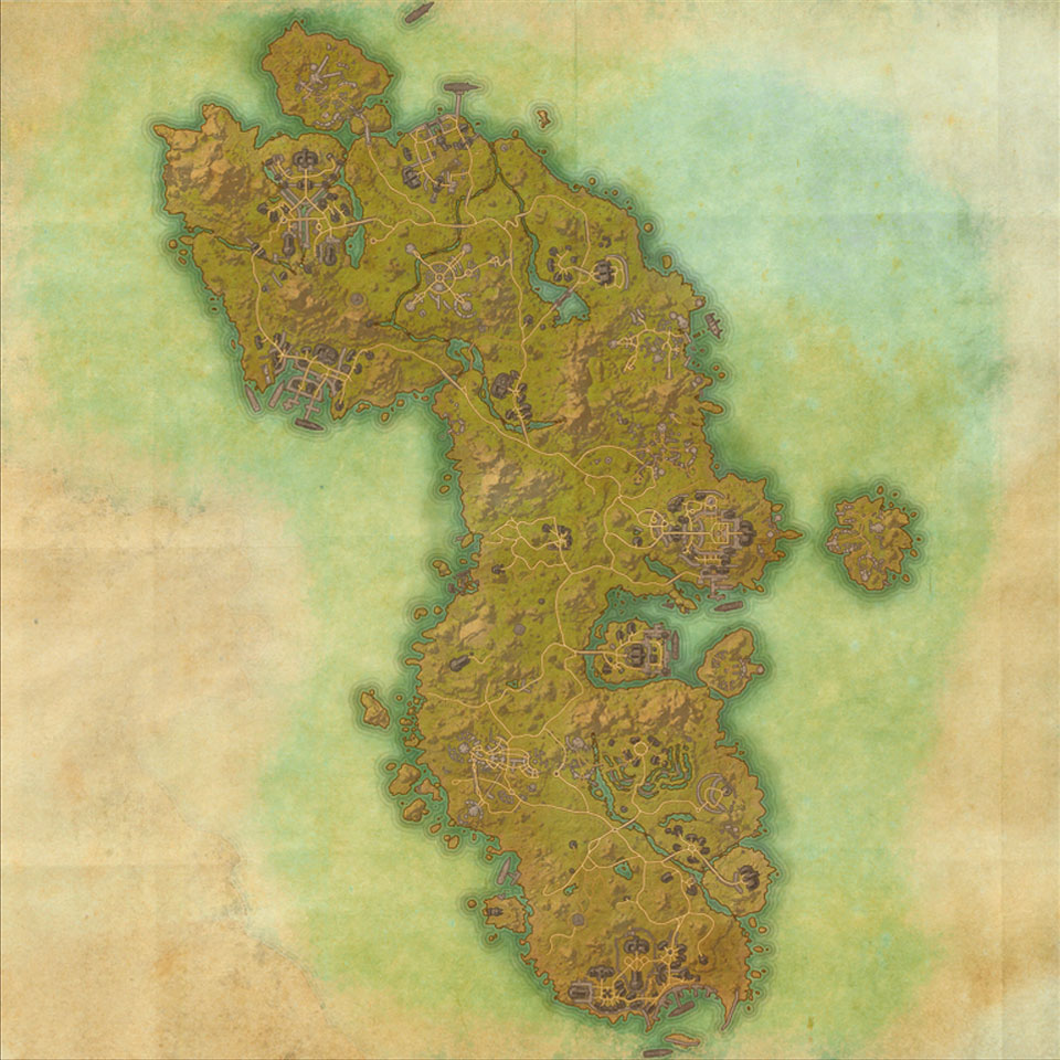 TES Online, Map of Auridon