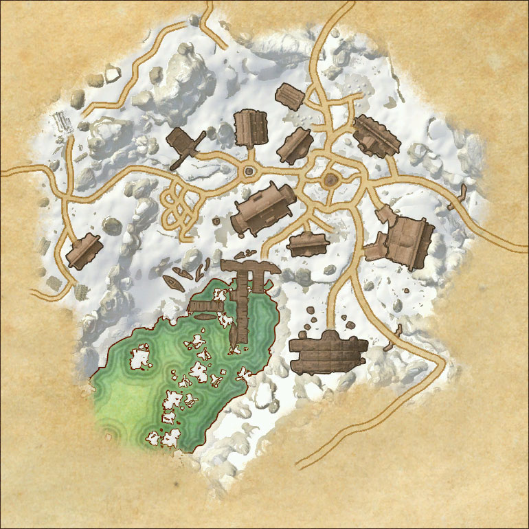 Map of Bleakrock Village